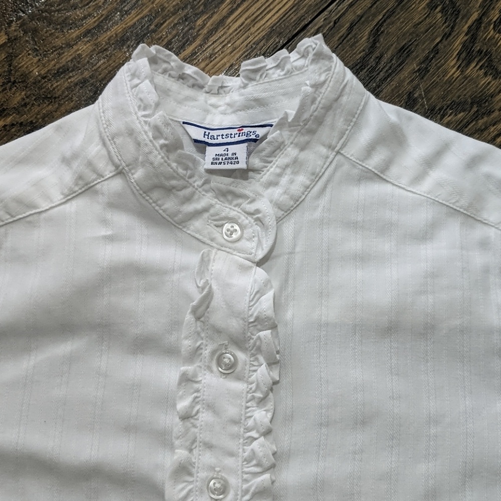 Heartstrings Ruffle Button Down - Picture 2 of 5
